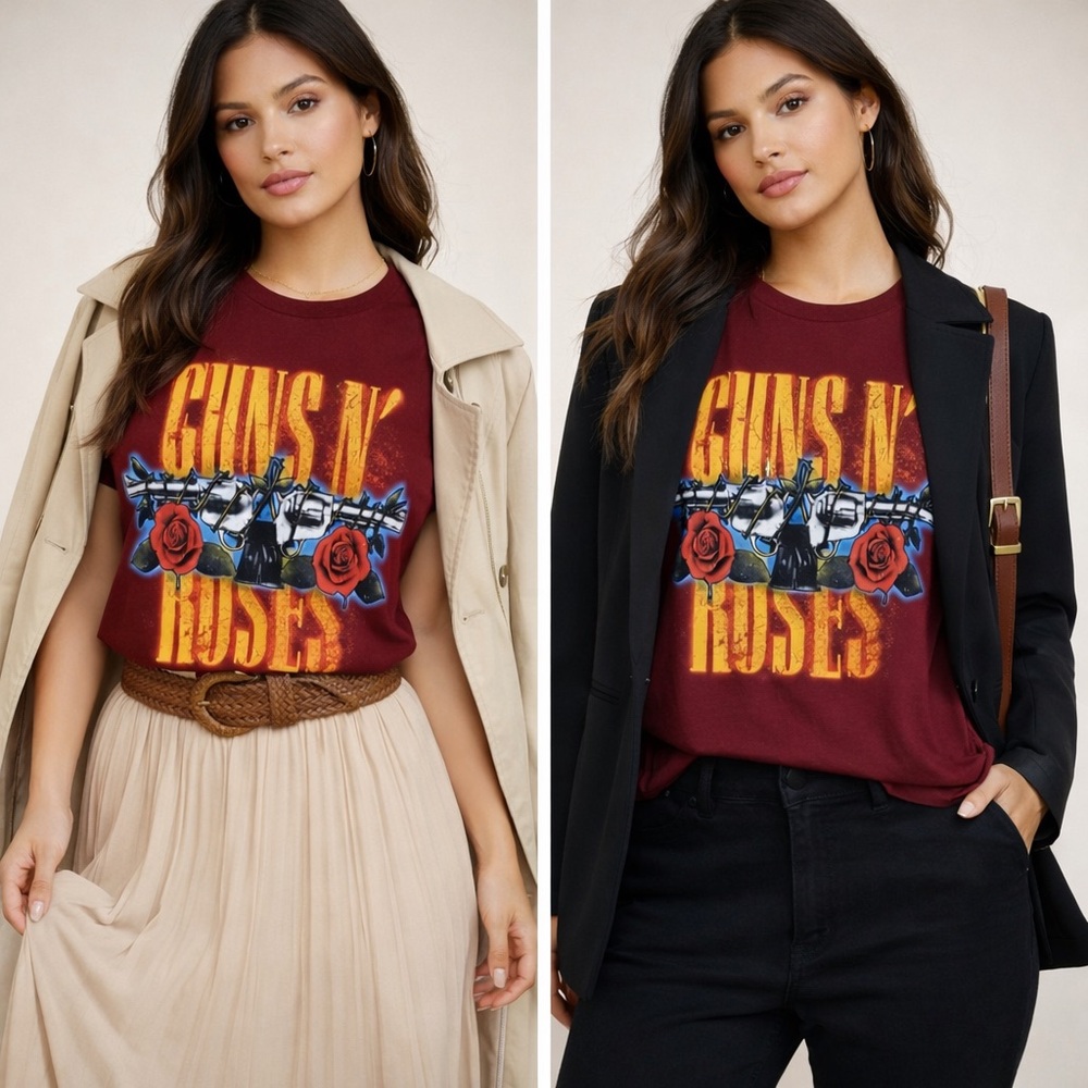Hit Topic Guns N' Roses Short Sleeve Graphic Tee